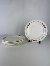 Ancien Service de 6 Assiette Graziella en Terre de Fer Charbonnier Salins