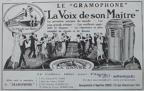Publicite gramophone la - publicite,
