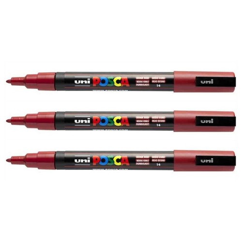 Posca lot de 3 - [pc-3m,