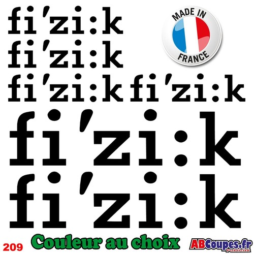 Stickers k - stickers, fi'zi:k
