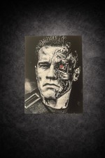 Tableau Terminator noir et