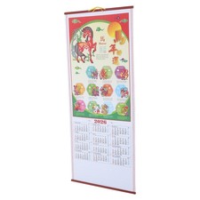  Calendrier Cheval Mensuel Décor Du Nouvel An Chinois Mural Familial