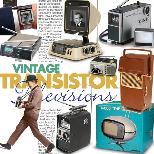 Vintage transistor televisions - transistor,