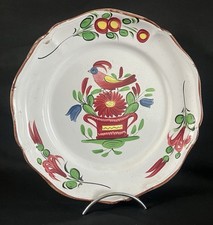 Grande assiette en faïence de