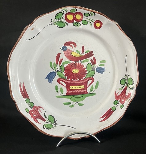 Grand plat décoratif - , en