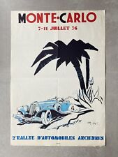 Geo Ham: Affiche "2ème Rallye d'Automobiles Anciennes"  Monte-Carlo 1976