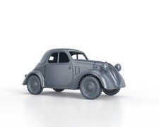 WWII ITALIAN Fiat 500 Topolino hollow - 1/48 1/56 1/72 1/87 1/100 3D