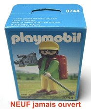 Playmobil NEUF 3744 jamais ouvert promeneur + camescope 1993 en boîte vintage