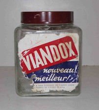 Bocal ancien en verre « Viandox » Liebig