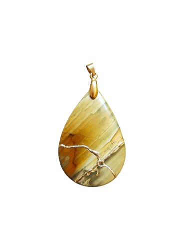 Collier agate kintsugi art - collier,