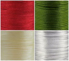 2.5MM Satin Corde, Queue de Rat Cordon, Choisir Couleur & Longueur, Art No