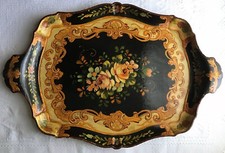 Antique Handled Black Lacquer