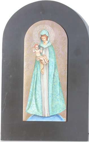 Vierge enfant carreau de - a,