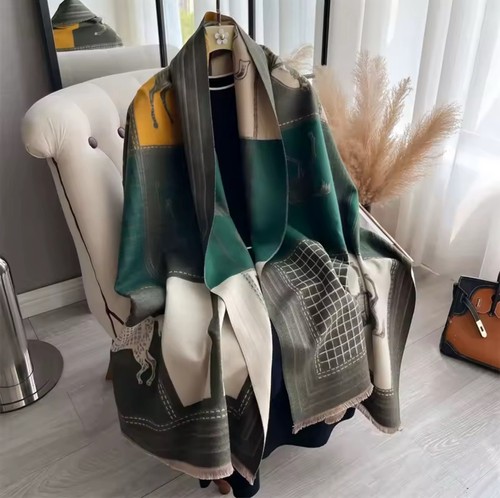 Poncho écharpe pashmina - poncho,