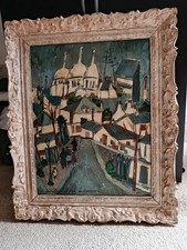 ANCIEN TABLEAU-  VUE DE PARIS