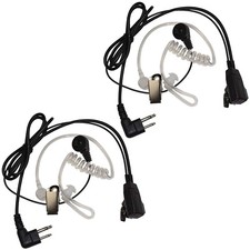 2-Pack HQRP 2Pin Hands Free Écouteur + Ptt Microphone pour Motorola Radio