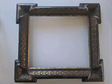 Cadre Ancien Bois Sculpté style médiéval Cadres Noir Photo Ou Tableau . 