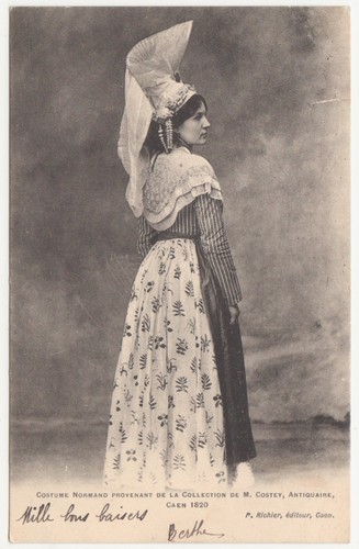 Cpa caen costume normand - 14,