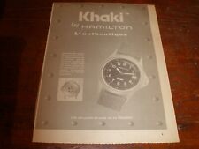 PUBLICITE PRESSE 1994 MONTRE KHAKI HAMILTON 