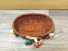 Petit panier rangement en osier Amérique du Sud fabrication artisanale