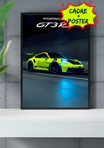 Cadre poster porsche - "porsche, gt3