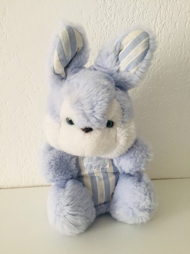 Doudou hochet lapin bleu - , et