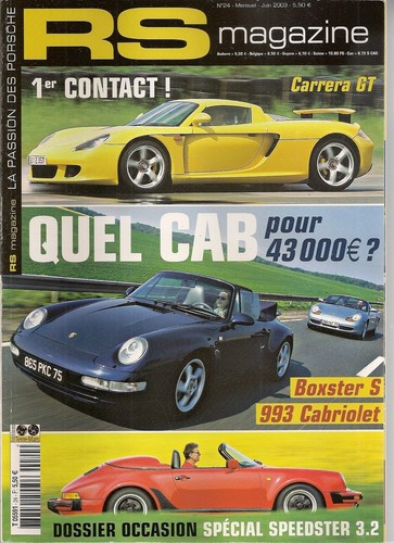 Magazine porsche carrera - rs,