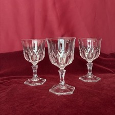 3 verres à eau cristal