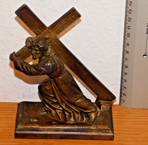 Vintage statue lourdes - rm, nd