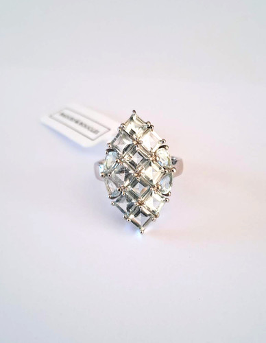 Bague aigue marine - aigue-marine, cut