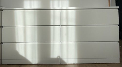 Commode blanche tiroirs - blanche, malm