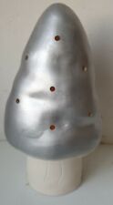 corps de LAMPE CHAMPIGNON ARGENT GRIS VEILLEUSE HEICO EGMONT HAUTEUR 25 CM 