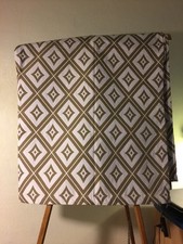 Chevron Tablecloth Cream And Tan 56" X 50" Jacquard Tuff 100% cotton (612)