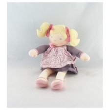 Doudou poupée chiffon robe