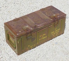 Caisse métallique mortier 3 INCH britannique -  NORMANDIE 1944 - BRA25CAIS003