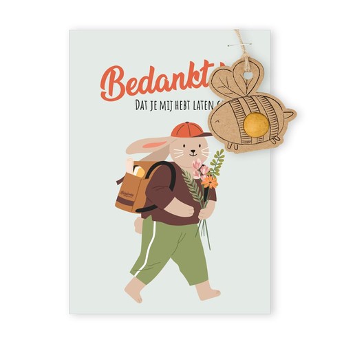 Blossombs card with - with, flower