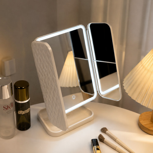 Miroir maquillage led volets - maquillage,