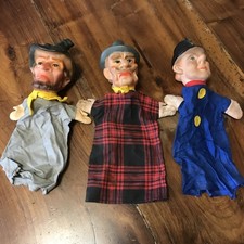 Lot De 3 Marionnettes Guignol