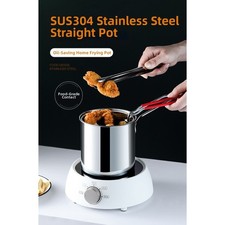Mini friteuse en acier inoxydable 304 petite casserole pour économie d'huile ut