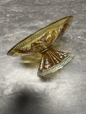 Coupe En Verre Émaillée Par