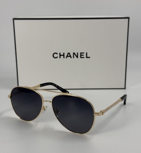 Chanel sunglasses gold 4298h - chanel,