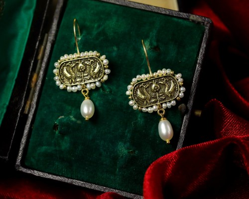 Boucles oreilles doré - boucles, d'oreilles