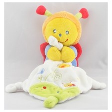 Doudou papillon multicolore avec mouchoir POMMETTE LOT DE 2 - 17032
