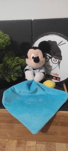 Doudou mickey bleu - mickey,
