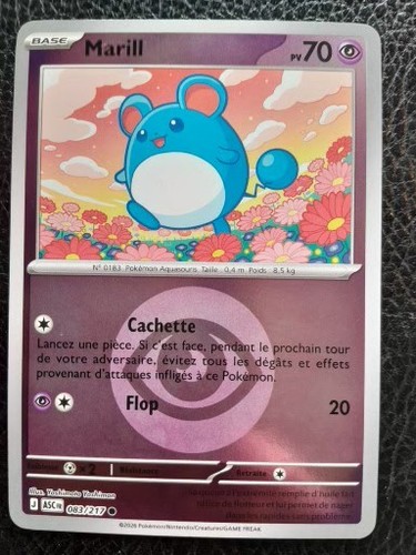 Carte pokémon marill - carte,
