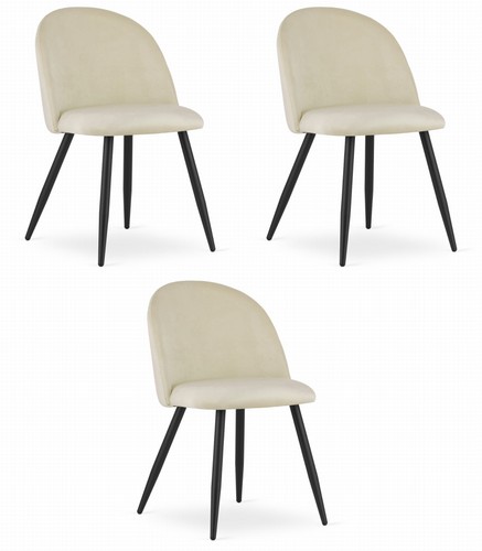 Fauteuil bello velours beige - fauteuil,