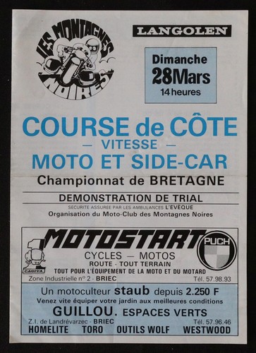 Programme side car moto - programme,