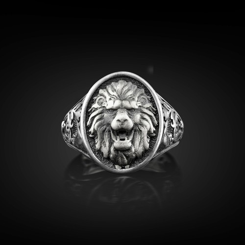 Bague chevalière homme - , en