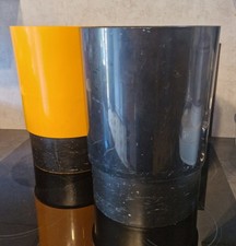 POUBELLES SAMP DESIGN COLLECTION MANADE ORANGE NOIRE  (LOT DE 2 LIRE)
