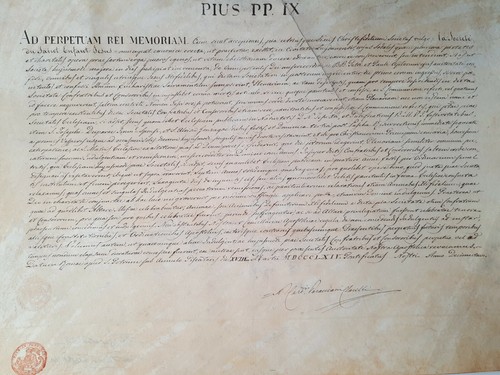 Pape pie document manuscrit - document,